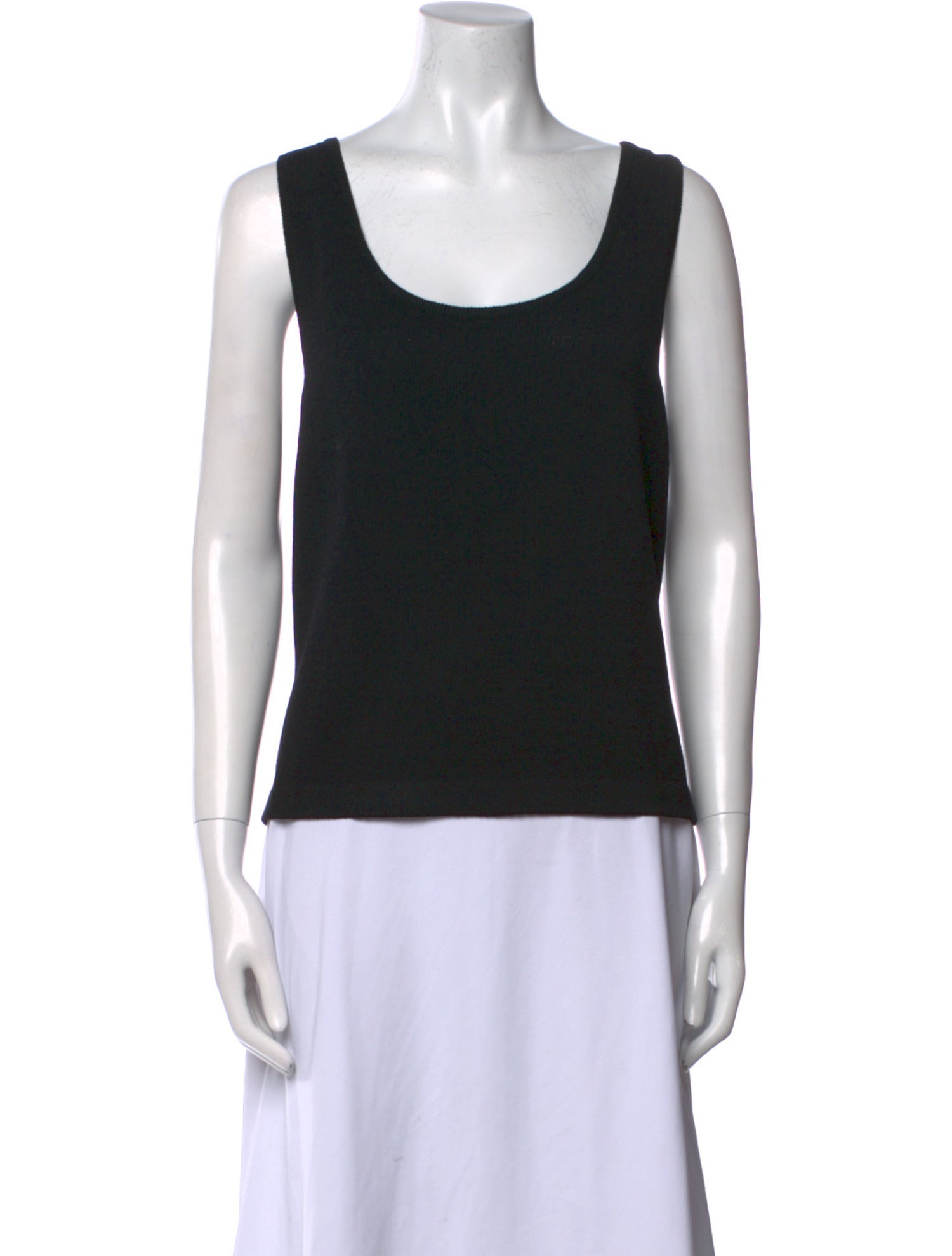 St. John Wool Scoop Neck Top