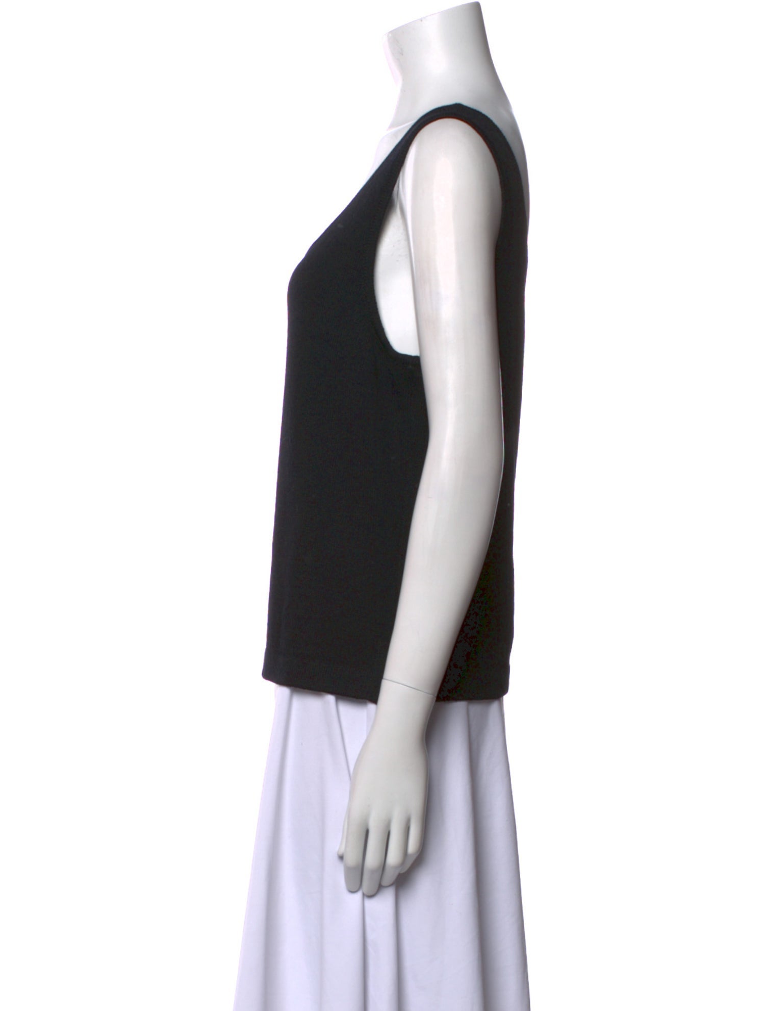 St. John Wool Scoop Neck Top