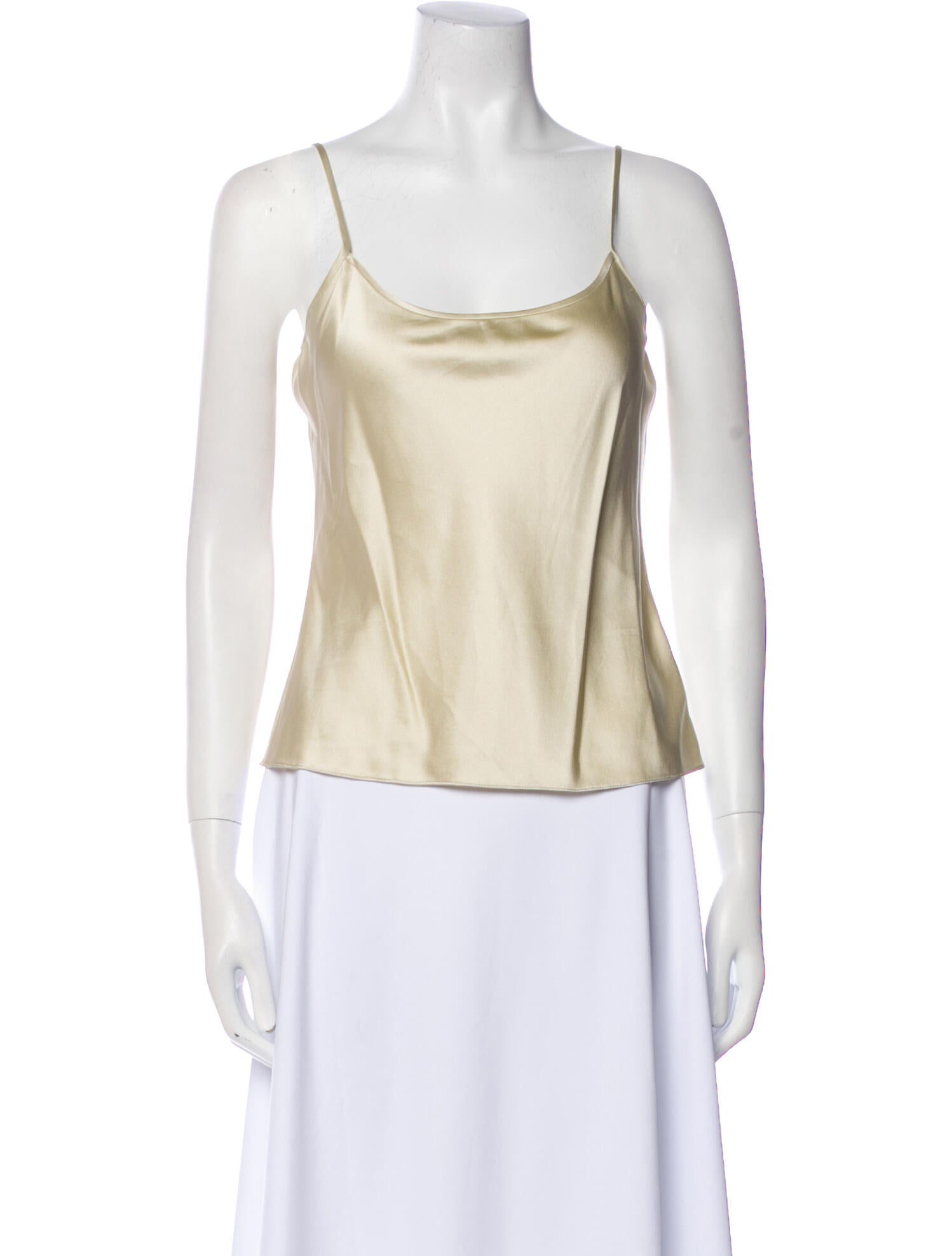 St. John Silk Scoop Neck Top