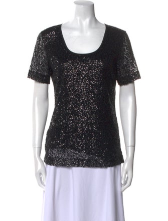 St. John Scoop Neck Short Sleeve T-Shirt