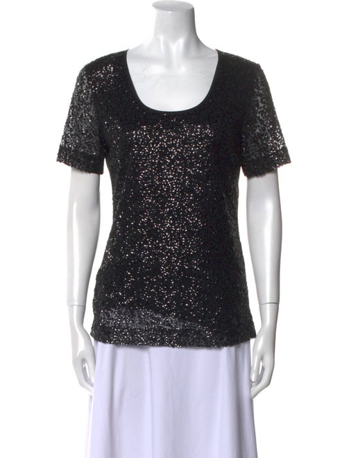 St. John Scoop Neck Short Sleeve T-Shirt