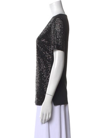 St. John Scoop Neck Short Sleeve T-Shirt