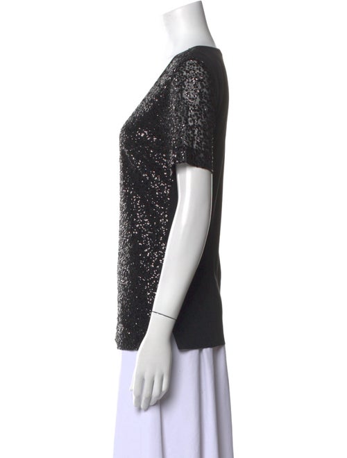 St. John Scoop Neck Short Sleeve T-Shirt