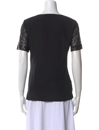 St. John Scoop Neck Short Sleeve T-Shirt