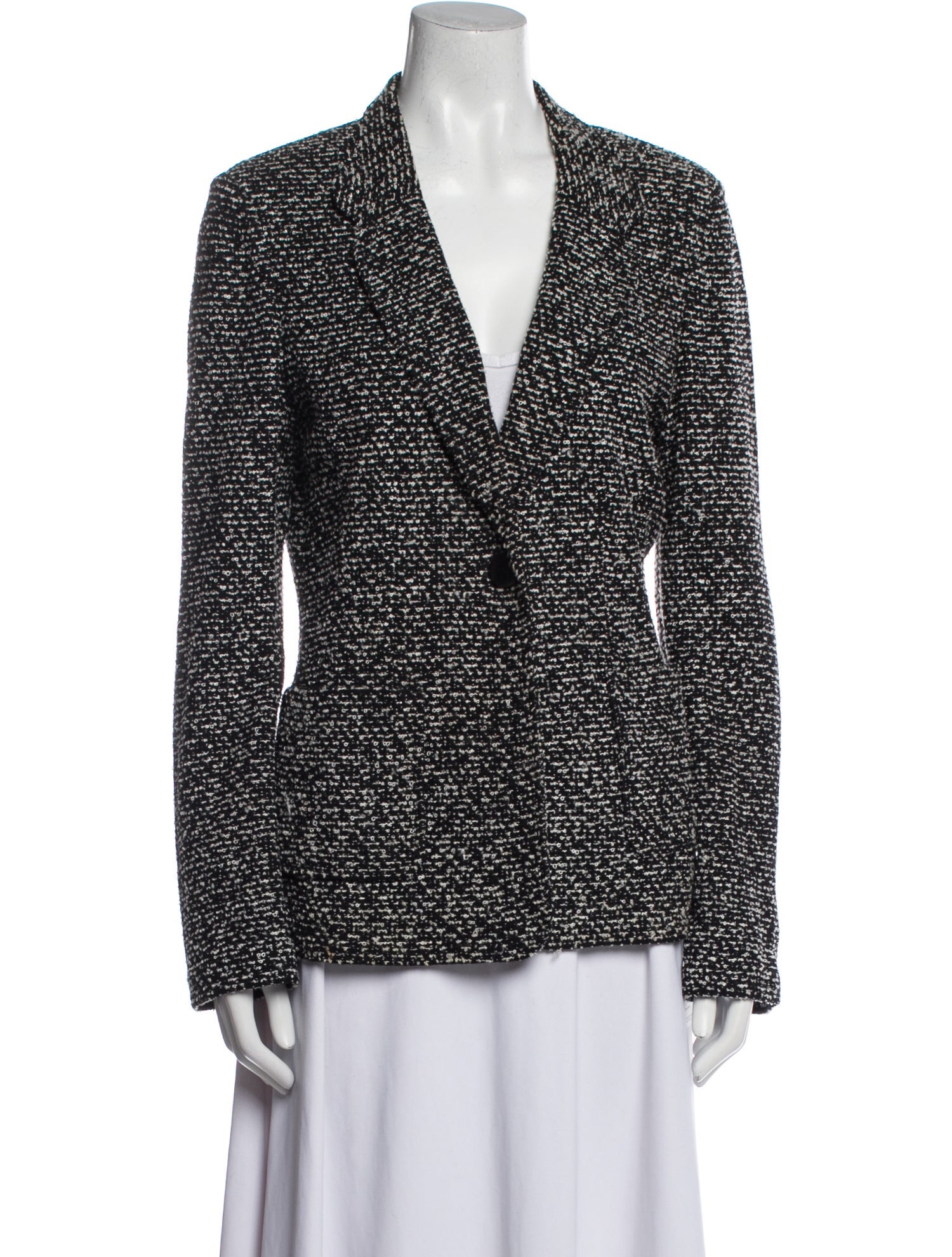 St. John Tweed Pattern Blazer