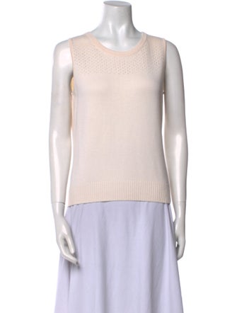 St. John Wool Scoop Neck Top