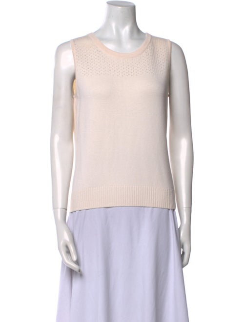 St. John Wool Scoop Neck Top