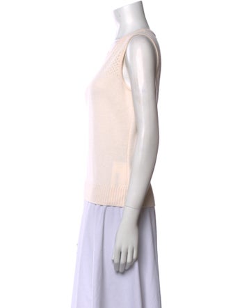 St. John Wool Scoop Neck Top