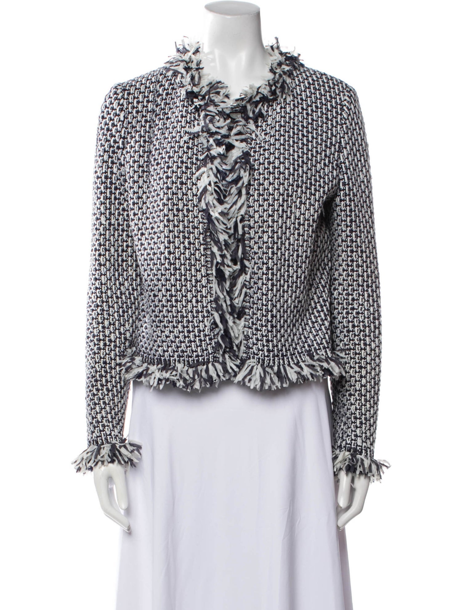 St. John Tweed Pattern Evening Jacket