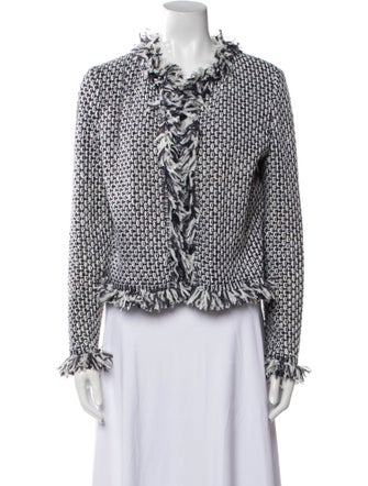 St. John Tweed Pattern Evening Jacket