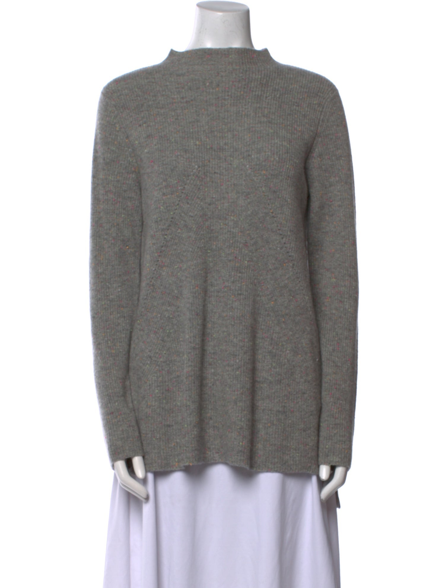 St. John Cashmere Mock Neck Sweater