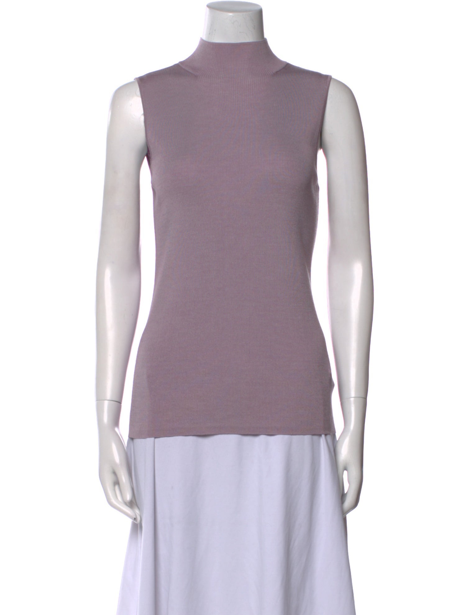 St. John Wool Mock Neck Sweater