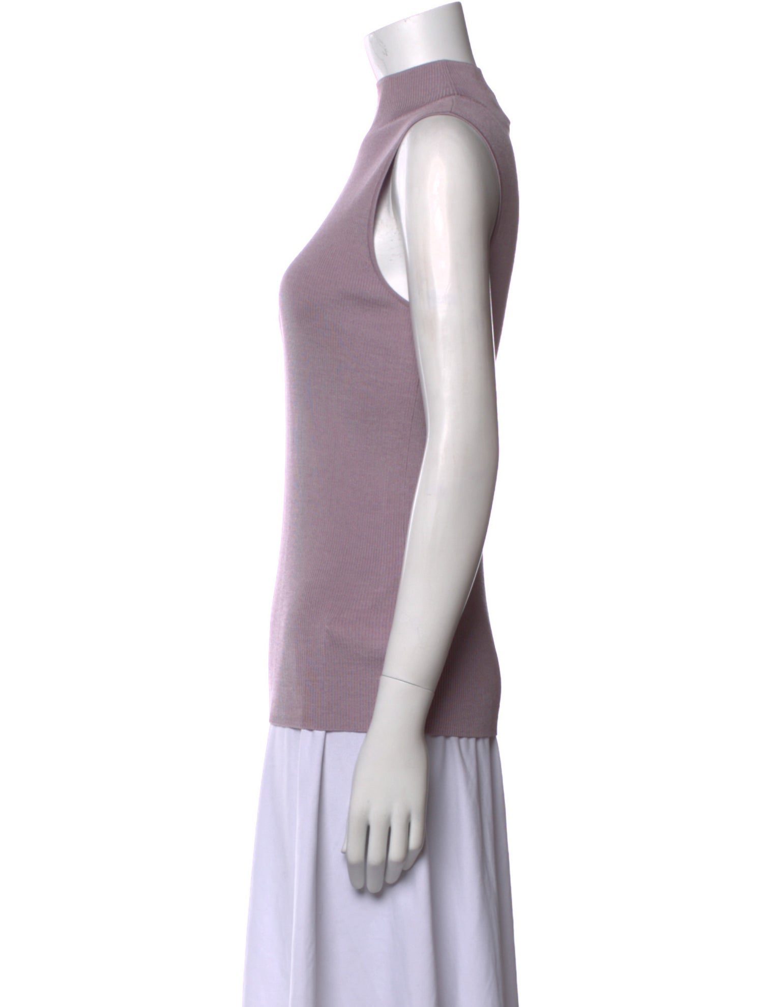 St. John Wool Mock Neck Sweater