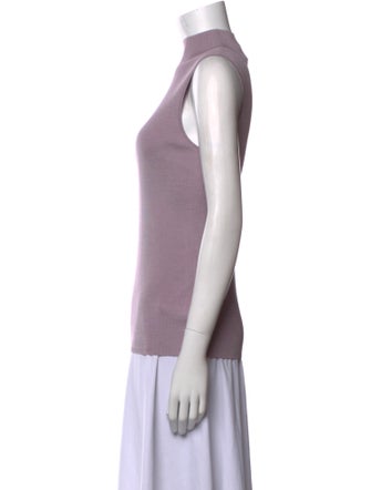 St. John Wool Mock Neck Sweater