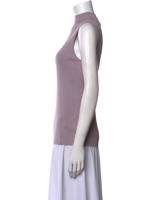 St. John Wool Mock Neck Sweater