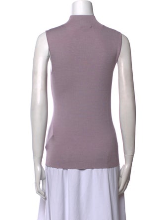 St. John Wool Mock Neck Sweater