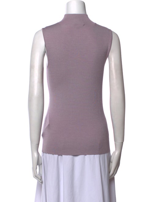 St. John Wool Mock Neck Sweater