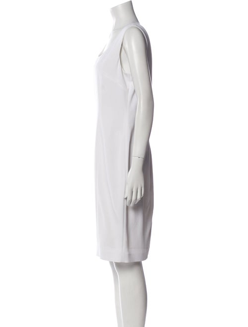 St. John Scoop Neck Knee-Length Dress