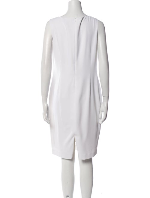 St. John Scoop Neck Knee-Length Dress