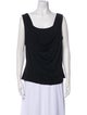St. John Cowl Neck Sleeveless Top