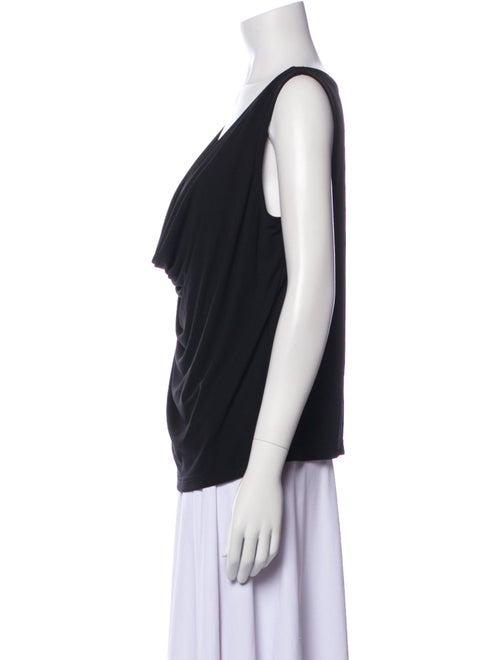 St. John Cowl Neck Sleeveless Top