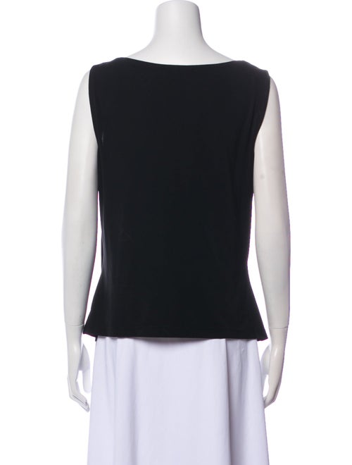 St. John Cowl Neck Sleeveless Top