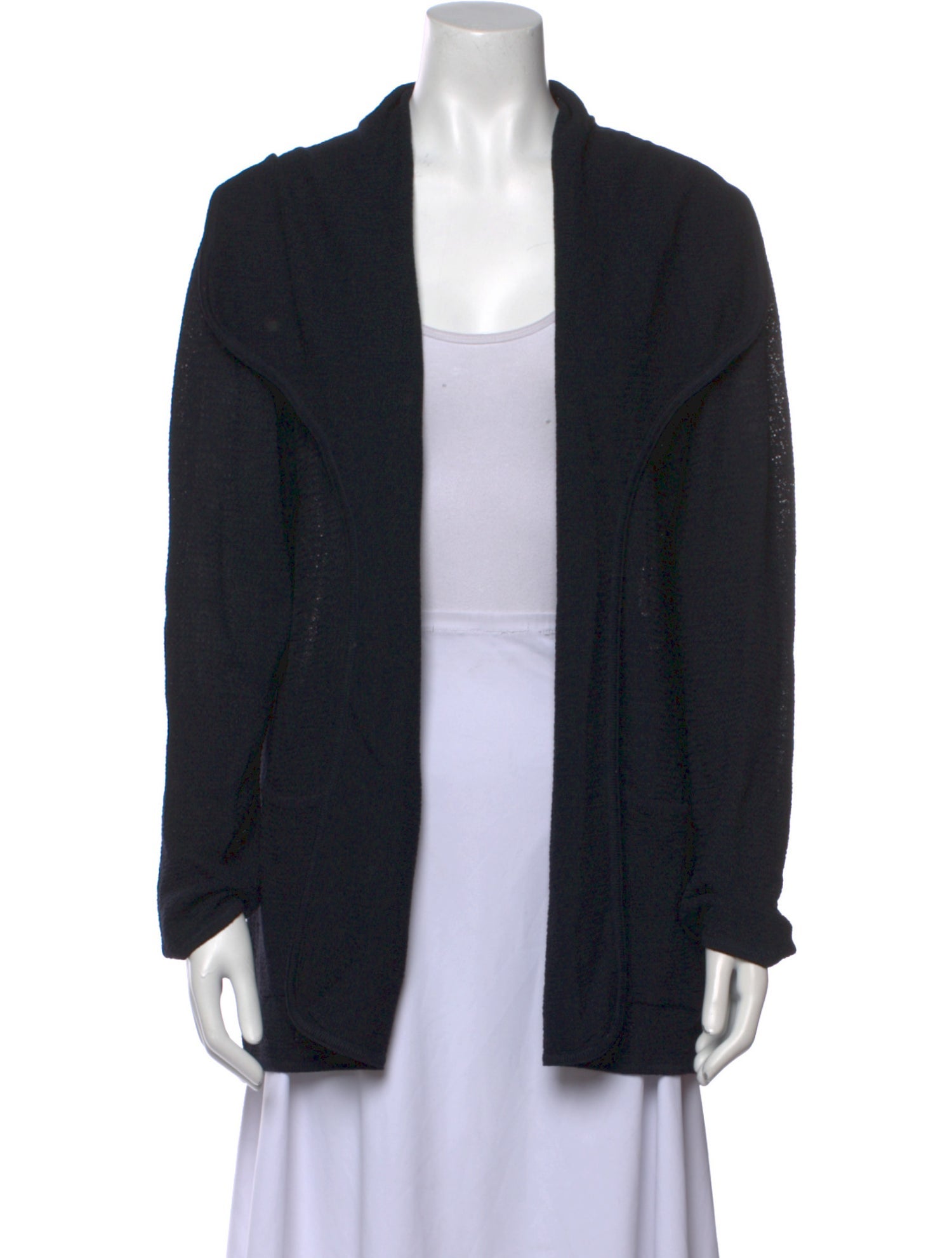 St. John Wool Open Front Sweater