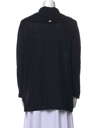 St. John Wool Open Front Sweater