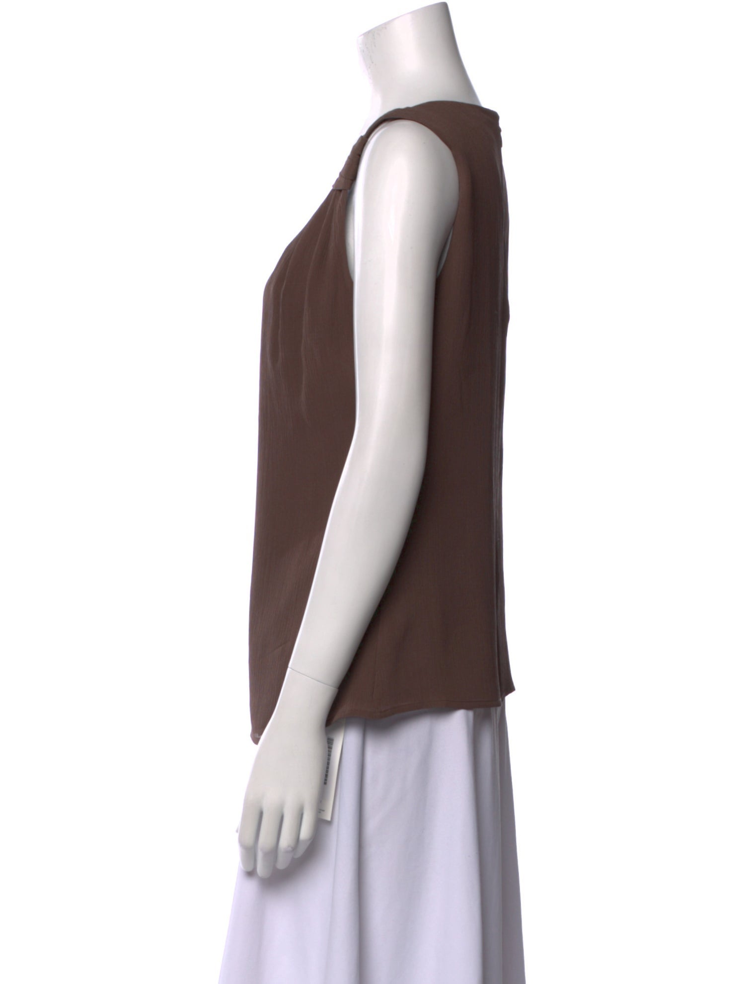St. John Silk Scoop Neck Top