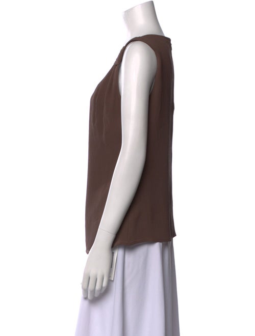 St. John Silk Scoop Neck Top