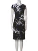 St. John Printed Knee-Length Dress