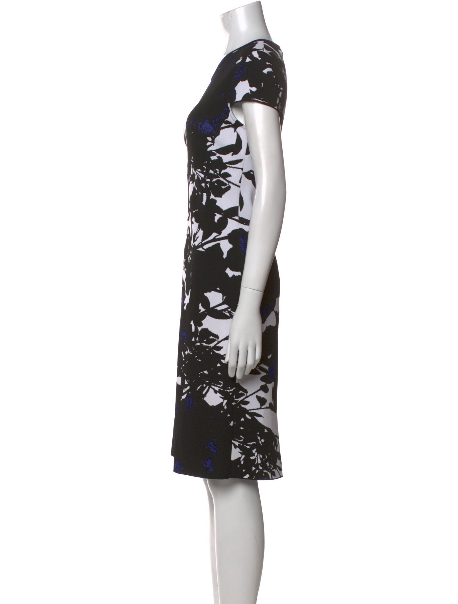 St. John Printed Knee-Length Dress