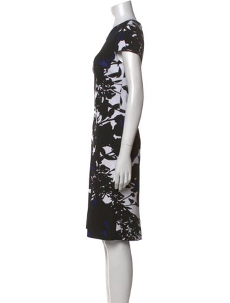 St. John Printed Knee-Length Dress