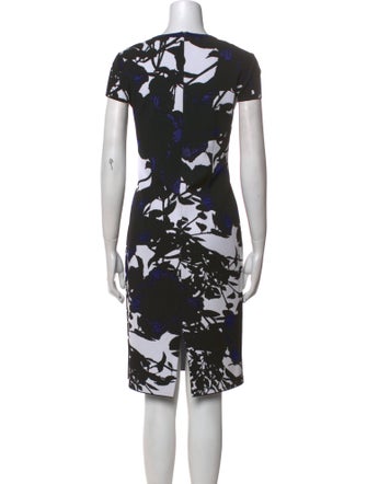 St. John Printed Knee-Length Dress