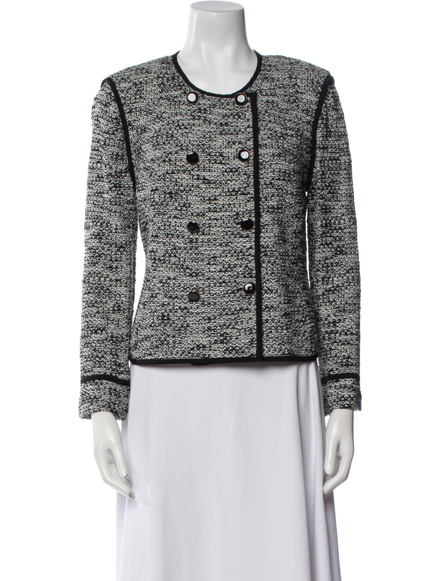 St. John Wool Tweed Pattern Evening Jacket