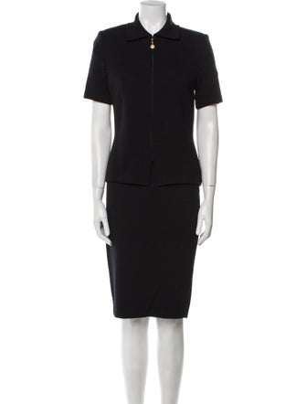 St. John Crystal Embellishments Skirt Set