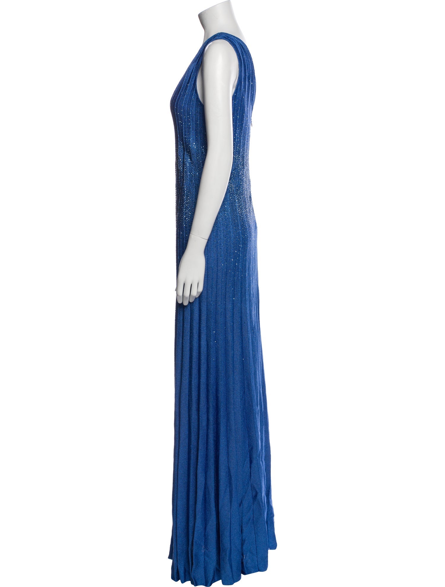 St. John V-Neck Long Dress