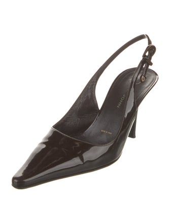 St. John Patent Leather Slingback Pumps