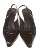St. John Patent Leather Slingback Pumps