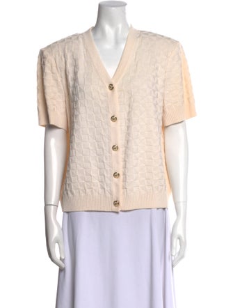 St. John Wool V-Neck Sweater