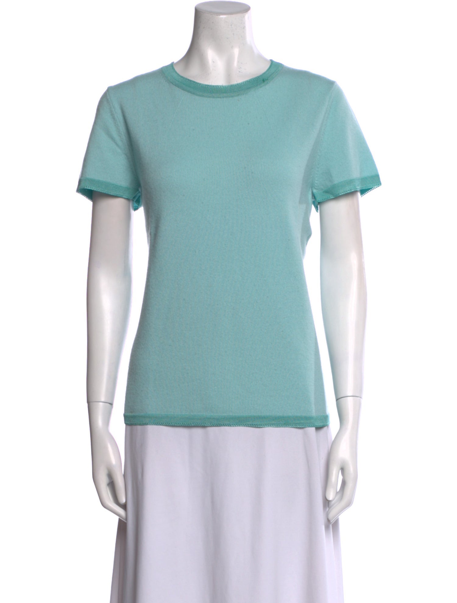 St. John Cashmere Crew Neck T-Shirt