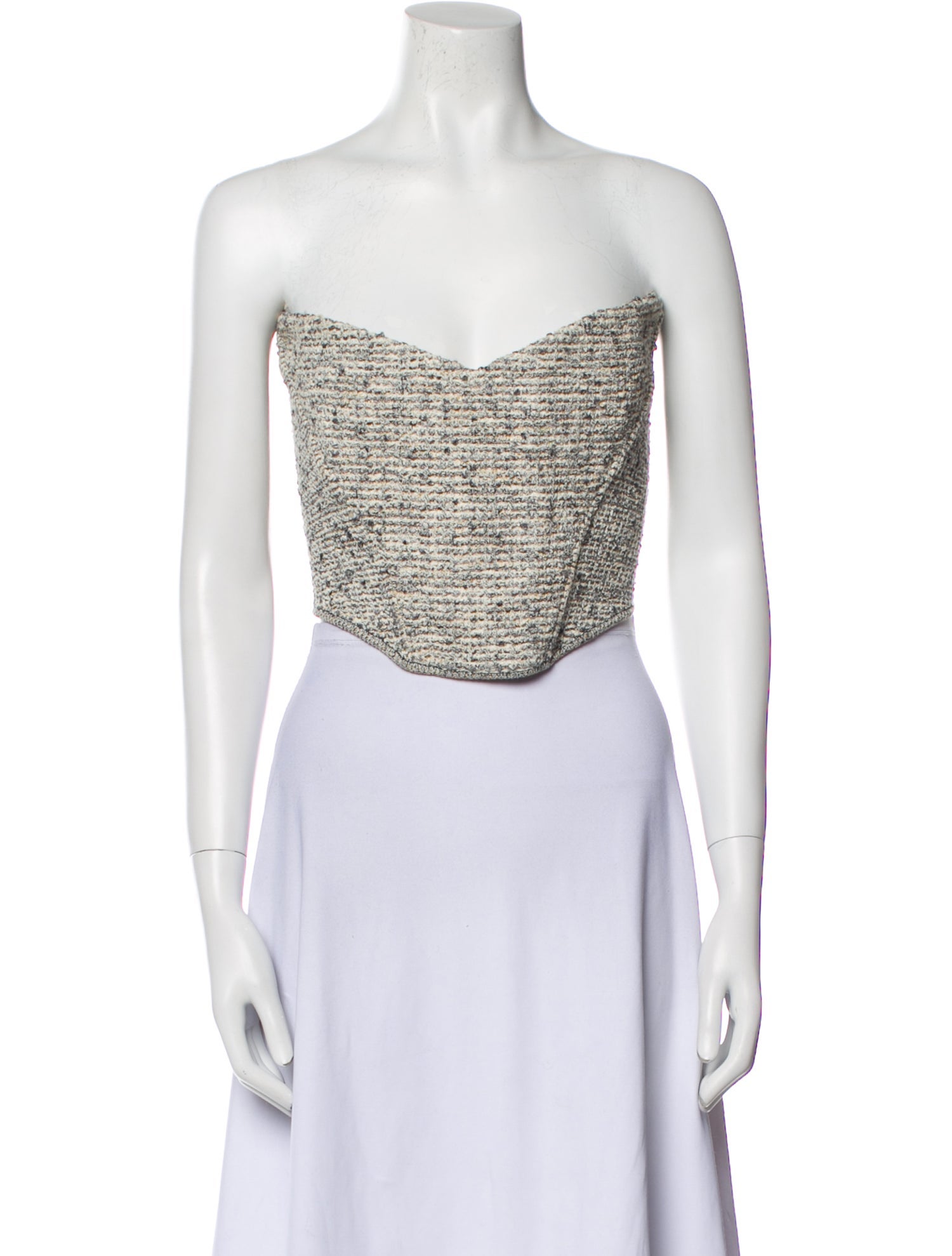 St. John Strapless Crop Top