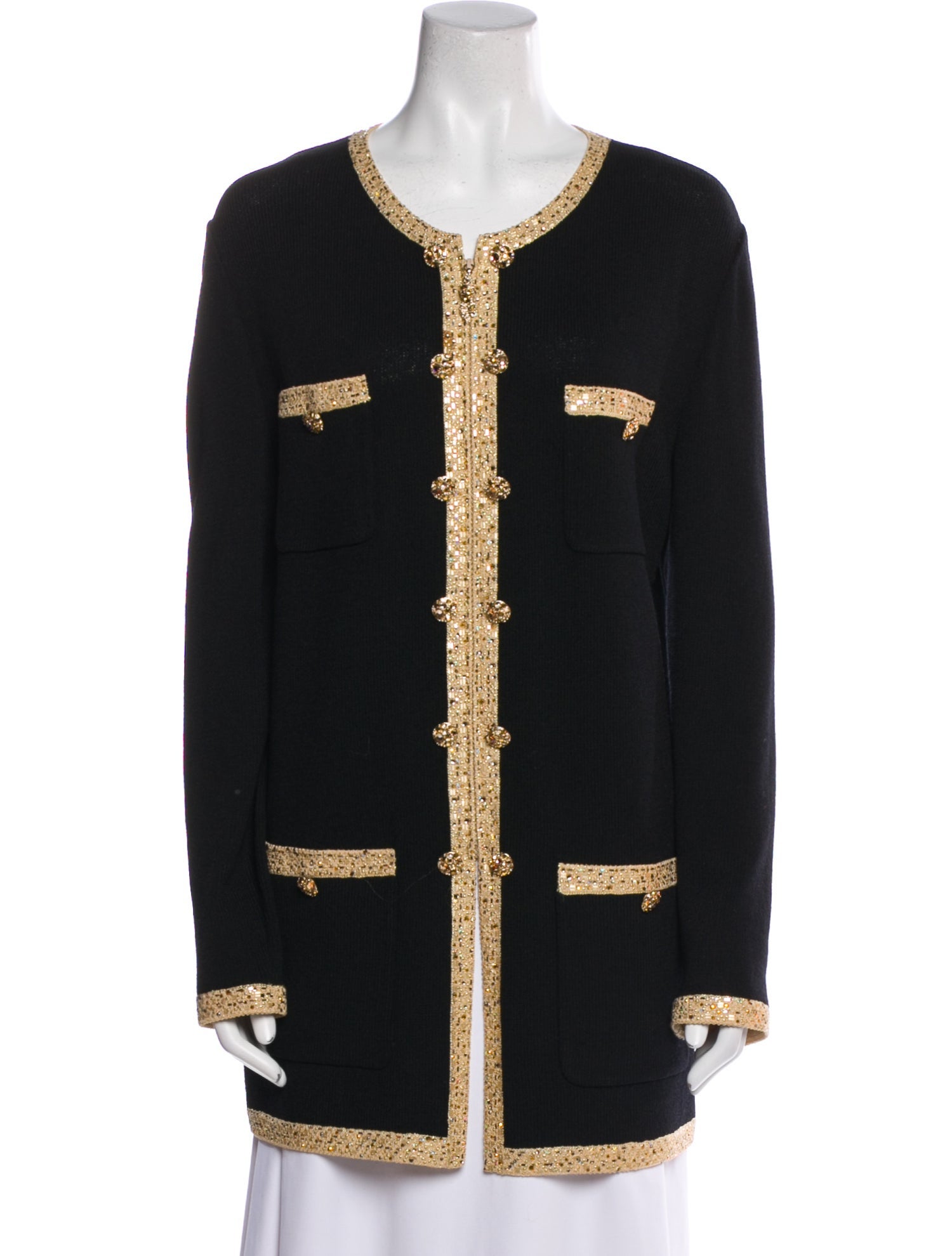 St. John Colorblock Pattern Evening Jacket