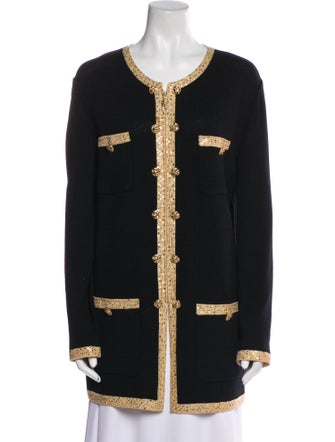 St. John Colorblock Pattern Evening Jacket