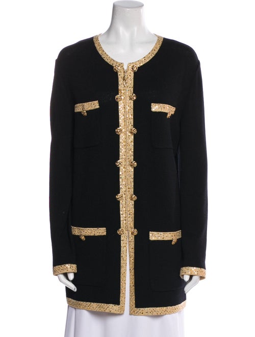 St. John Colorblock Pattern Evening Jacket