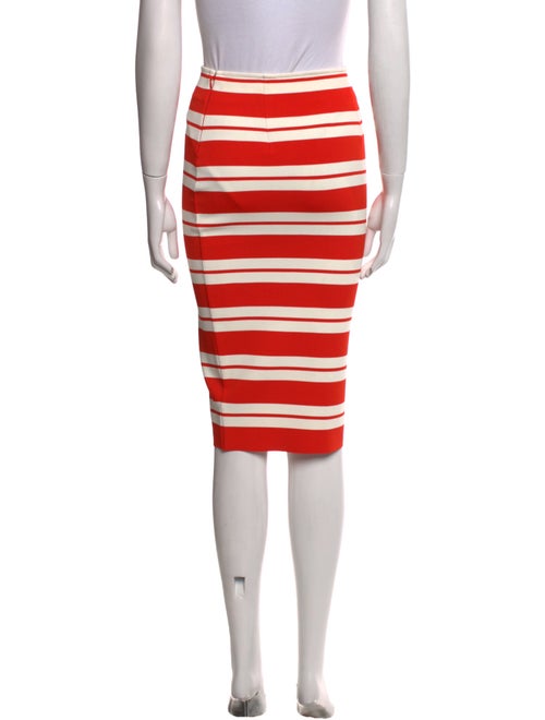 St. John Striped Knee-Length Skirt