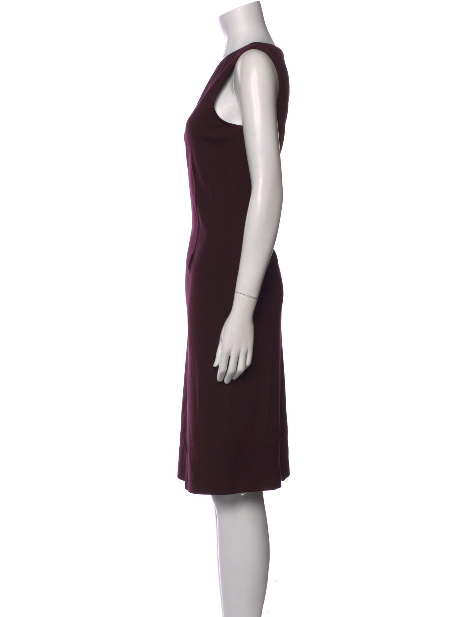 St. John Bateau Neckline Knee-Length Dress