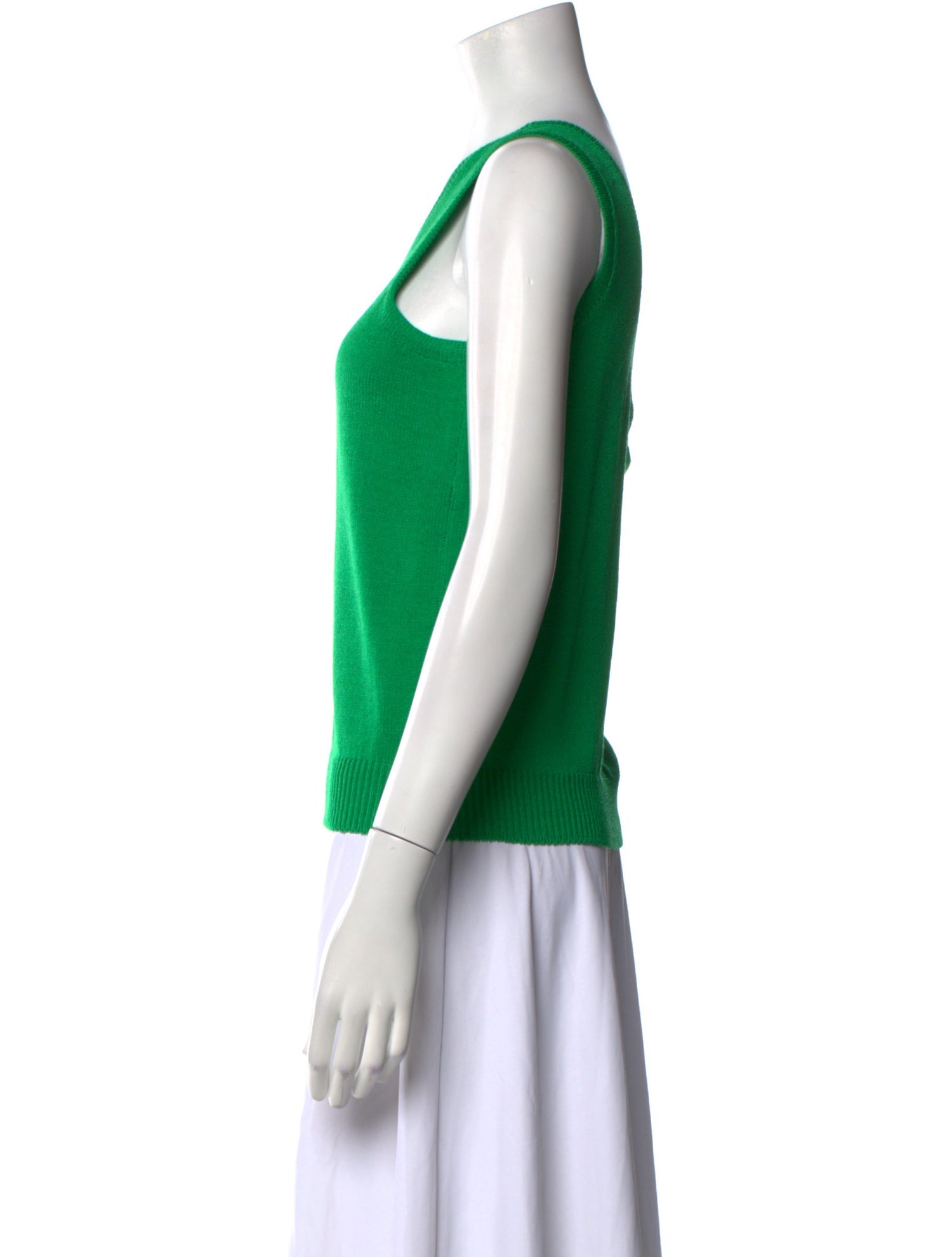 St. John Wool Scoop Neck Top