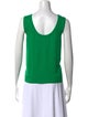 St. John Wool Scoop Neck Top
