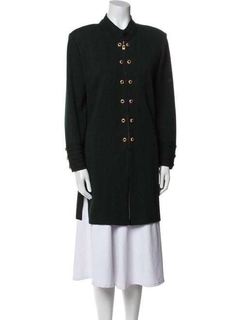 St. John Collection Wool Mock Neck Sweater